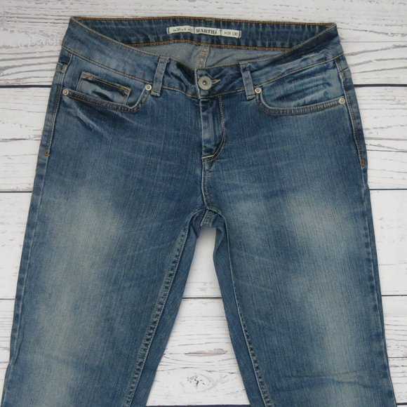 Moto Topshop Martha Straight Leg Denim Jeans Sz 6 - Picture 3 of 7